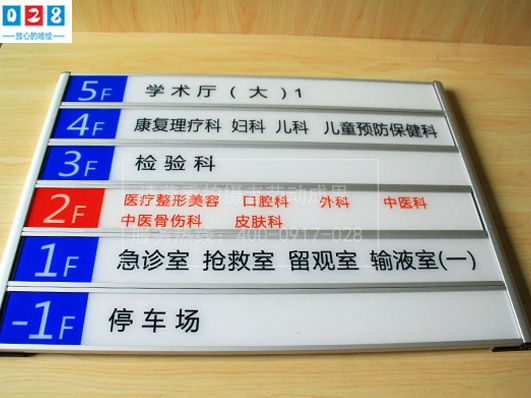 醫院標識牌定做