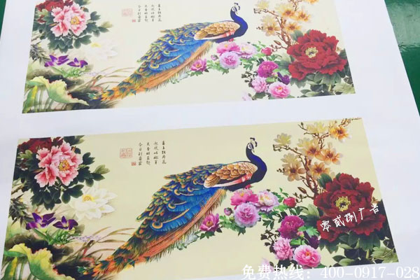 油畫布裝飾圖UV噴繪制作