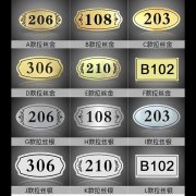 用雙色板雕刻標志牌